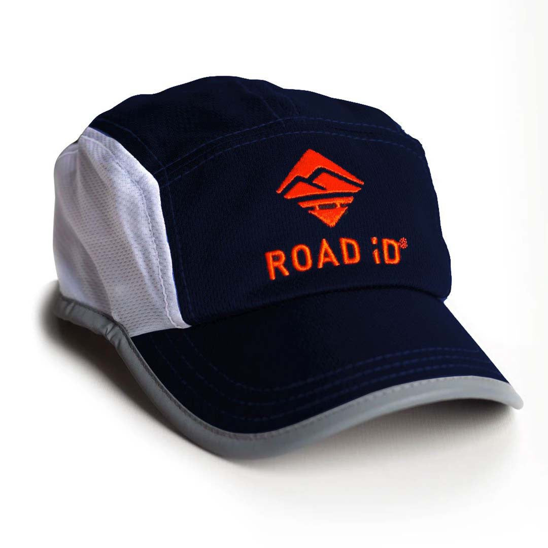 Hi Vis Race Hat Apparel Dark Blue Orange ROAD iD